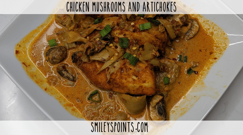 Chicken and Mushrooms with Artichokes