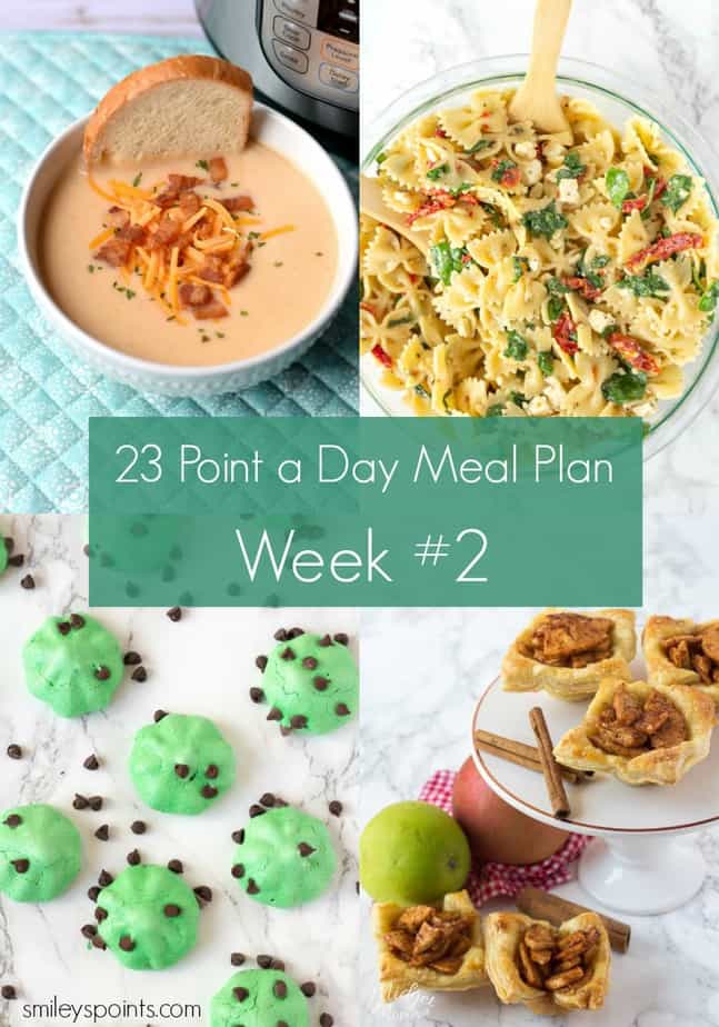 Weight Watchers Meal Plan for 23 Freestyle SmartPoints (Week #2)