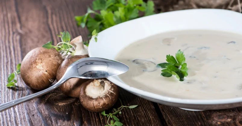 Creamy Wild Rice and Mushroom Soup