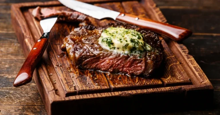 Cast Iron Ribeye with Chimichurri Sauce