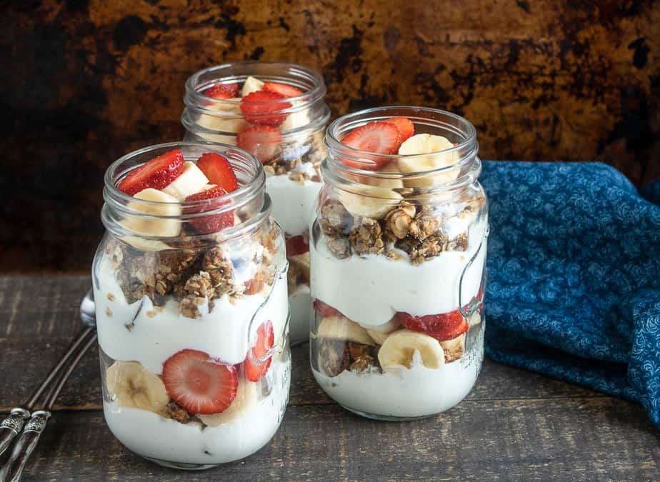 Strawberry Banana Parfaits