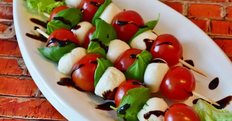 Strawberry Caprese Skewers