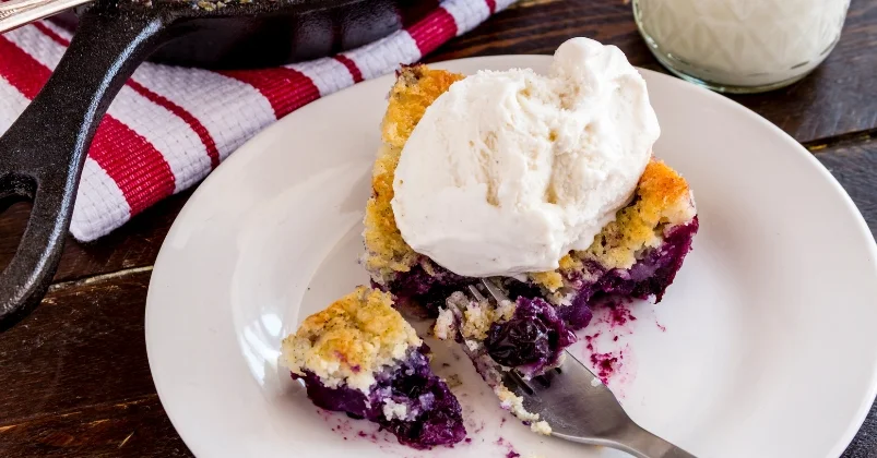 Cast Iron Blueberry Crisp