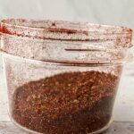 Homemade Taco Seasoning in a glass jar