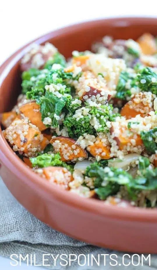 Roasted Sweet Potato, Kale & Quinoa Salad